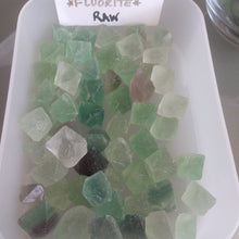 Load image into Gallery viewer, Green &amp; Rainbow Fluorite (Raw) Each
