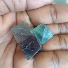 Load image into Gallery viewer, Green &amp; Rainbow Fluorite (Raw) Each
